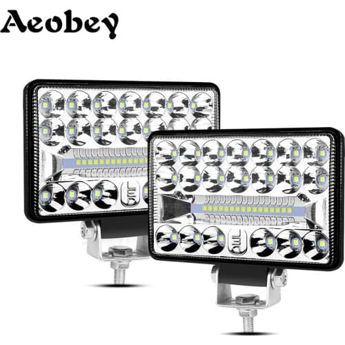 Aeobey 12V-24V 108W Led Bar Wrok Light Offroad Spot Flood LED 36SMD for Truck Off-road Tractor SUV 4x4 Car Led Headlights