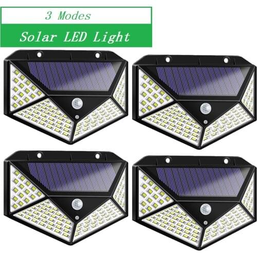 Solar LED Light Outdoor Solar Light PIR Motion Sensor Wall Light Waterproof Solar Powered Sunlight for Garden Decoration Outdoor