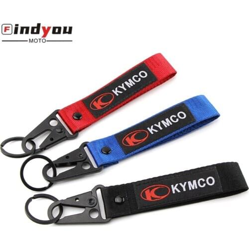 Universal Motorcycle embroidery keychain keyRing For KYMCO AK550 CT250 XCITING 250 300 400 500 Downtown 200i 300i 350i K-XCT