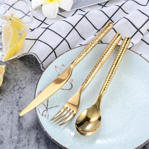 Wave Pattern Long Handle Spoons & Forks Teaspoon Stainless Steel Soup Scoop Ice Cream Coffee Food Spoon Home Tableware Cutlery