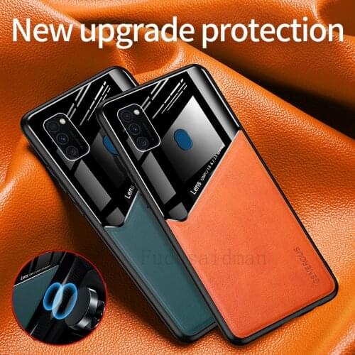 Build in Car Magnetic Case for Huawei Mate 40 Pro Plus 30 20 Lite P40 P30 Lite P20 Pro Soft Frame Leather Glass Mix Color Cover