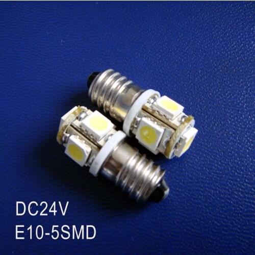 High quality DC24V 1W E10 led dashboard warning indicator,led instrument light,E10 24VDC LED Lamp Bulb free shipping 5pcs/lot