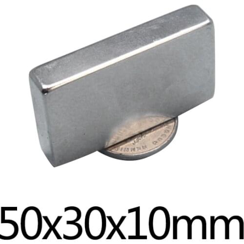 1/2/3/5/10PCS 50x30x10 mm Big Powerful Quadrate Magnets Permanent Magnet 50x30x10mm Super Powerful Neodymium Magnetic 50*30*10 m