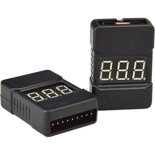 10pcs BX100 1-8S Lipo Battery Voltage Tester/ Low Voltage Buzzer Alarm/ Battery Voltage Checker with Dual Speakers