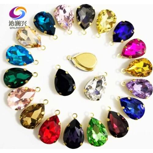 13x18mm 18x25mm 10pcs/pack High-grade DR shape Crystal glass Silver bottom sew on rhinestones,Diy Clothing accessories