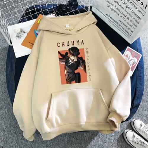 2021 Japanese Kawaii Anime Cartoon Bungo Stray Dogs Hoodies Sweatshirts Men Women Pullovers Unisex Streetwear Dropshipping