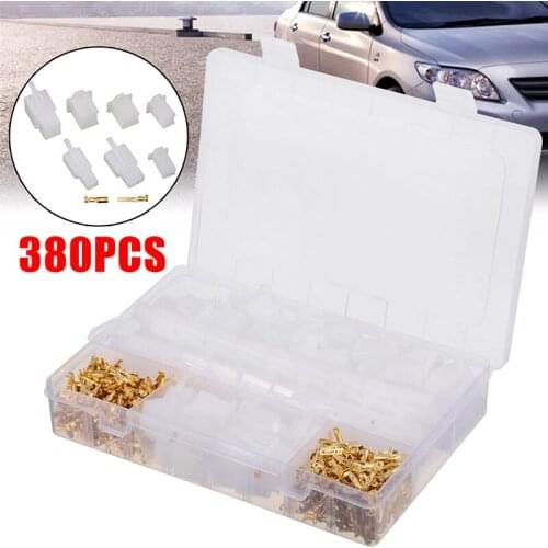 380pcs Automotive 2.8mm 2 3 4 6 Pin Electrical Wire Connector Male Female Cable Terminal Plug Kits For Motorcycle Car