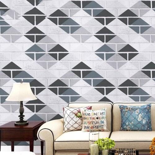3D Brick Grain Wallpapers Modern Wall Stickers Home Decor Peel and Stick Wall Paper Murals Living Room Bedroom Decoration Art