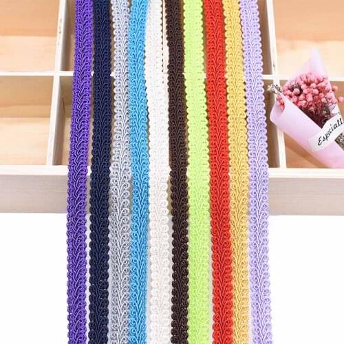 5m/pcs Curve Cotton Lace Trim Centipede Braided Ribbon Fabric DIY Craft Sewing Accessories Wedding Decorations Fabric Curve Lace