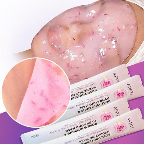 5PCS Collagen Rose Hyaluronic Acid Soft Mask Powder Facial Powder Moisturizing Pores Shrink Whitening Beauty Salon Equipment