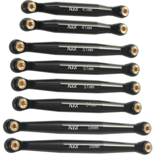 8pcs/set Aluminum Link Linkage for Axial SCX24 JLU C10 Chevrolet RC trucks accessories