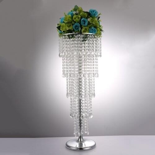 Acrylic Crystal Flower Rack Wedding Centerpiece / Tabletop vase 5-Tier road leads For Party Home Decoration