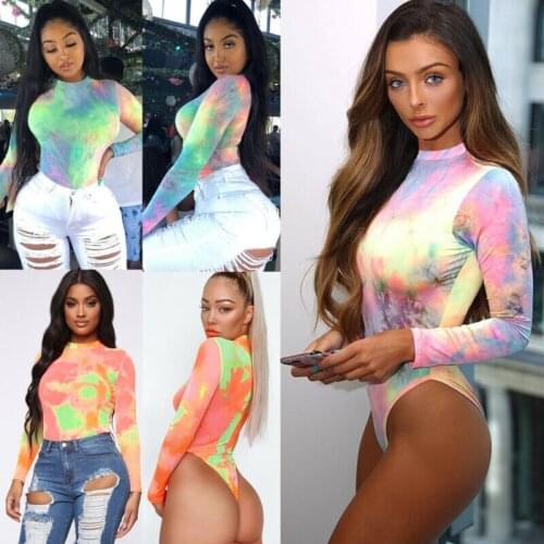 One Piece Sheer Women Turtleneck Top Bodysuit Lingerie High Cut Thong Leotard