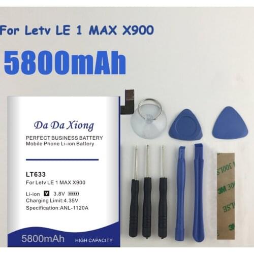 DaDaXiong Original 5650mAh LT633 Battery For Letv Le 1 Max X900 Le One Max X900 Battery