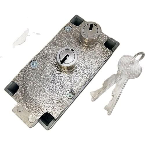 Double-key Management Lock Double-cylinder Edit-controlled Bank Lock Hotel Safe Deposit Box Lock Vault Security Lock 125-2