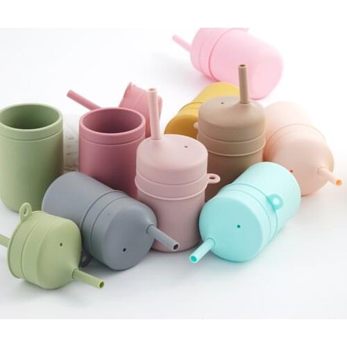 Feeding Portable Drinkware Baby Food Storage Snacks Cup Infant Sippy Cup Silicone Liquid Feed Water Bottle Childrens Products