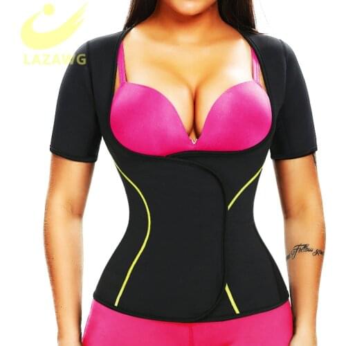 LAZAWG Body Shaper with Adjustable Waist Trainer Belt Neoprene Hot Sweat Vest Tanks Underwear Underbust Corset Training Clothes