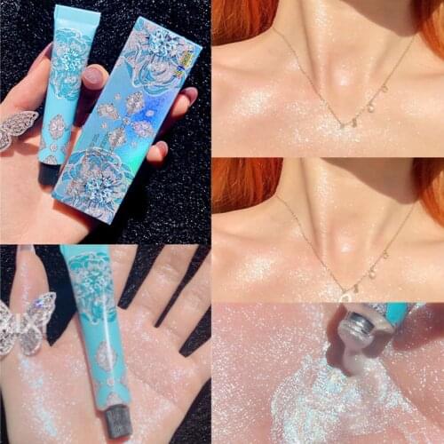 Summer Diamond Glitter Liquid Highlighter Brighten Face Contouring Highlight Body Shimmer Makeup Highlighter Beauty Cosmetic