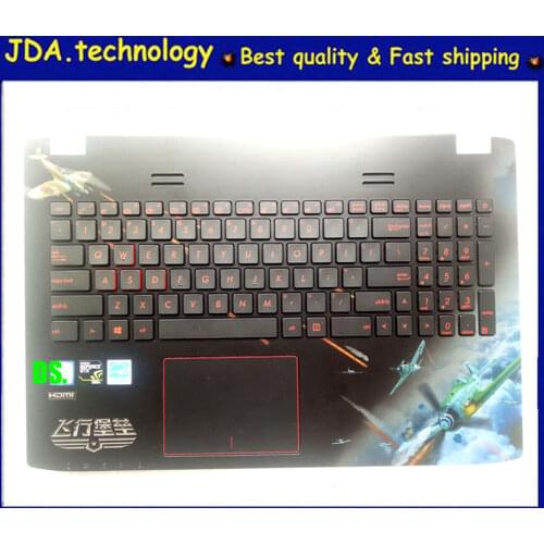 MEIARROW Geniunes For ASUS Flying Fortress ROG ZX50 ZX50J ZX50JX GL552 Palmrest US keyboard bezel Upper Cover,Touchpad