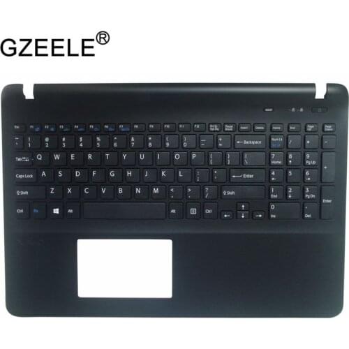 US/SP New Black keyboard for Sony Fit15 SVF152 SVF153 SVF15E palmrest Keyboard bezel Upper cover case