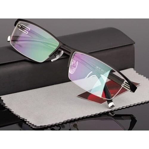 New Titanium Alloy Eyeglasses Frames Men Optical Glasses Frame Glasses Prescription Eyewear For Business Men Eye glasses