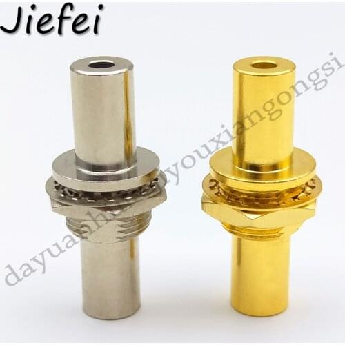 5-50pcs Gold or silver 3.5mm Stereo coupler adapter chassis panel mount jack female to socket female connector