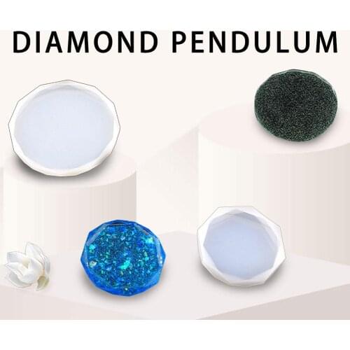 DIY Crystal Epoxy Table Mould Rhombus Geometry Shape Mold Silicone Fragrance Diffuser Handmade Car Home Ornaments Pendant Decor