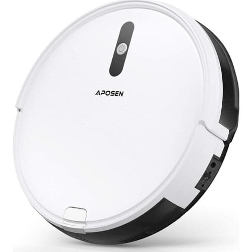 MOOSOO Robot Vacuum 2200Pa Strong Suction Quiet Smart WiFi Robot Vacuum Cleaner, Super Thin Robotic Vacuum with Self-Charging