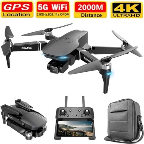 S189 PRO Drone 4k GPS 5G WiFi Dual Camera RC Quadcopter with Brushless Motor Flight 30 Mins RC Distance 1KM Professional Drone