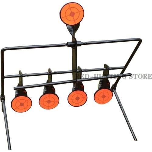 5 Plates Self Resetting Air Gun Spinner Target Hunting Target Plinking Target