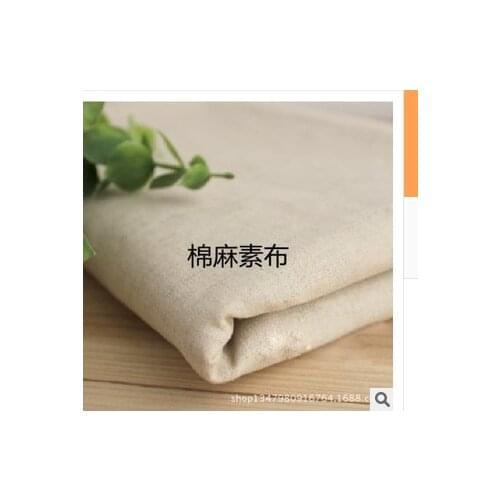 Pure linen cloth tablecloths New Vintage Tilda Doll Fabric 100% Cotton Solid Color Twill Cloth for Patchwork Quilting