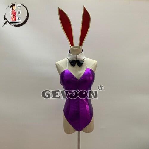Fate/Grand Order Shutendoji/Minamoto No Yorimitsu Cosplay Costume Purple Sexy Bunny Girl Role Play Clothing High-End Custom Make