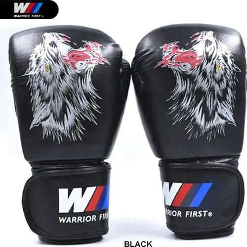 8oz 1 Pair Boxing Gloves PU Taekwondo Training Gloves Muay Thai Sparring Punching Kickboxing Gloves for 12-15 Years Old