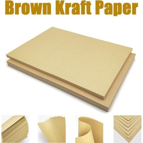 120gsm 100pcs DIY Paper A4 Cardboard Paper Brown Kraft Paper Craft Paperboard