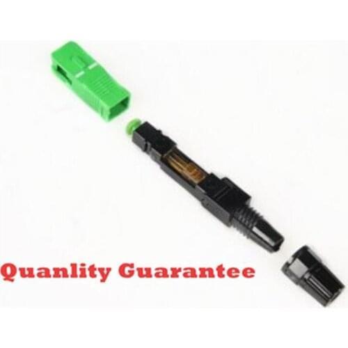 100pcs/lot SC APC fast connector SCAPC Embedded Cold Fiber Fast Connector For FTTH FTTB FTTX Network