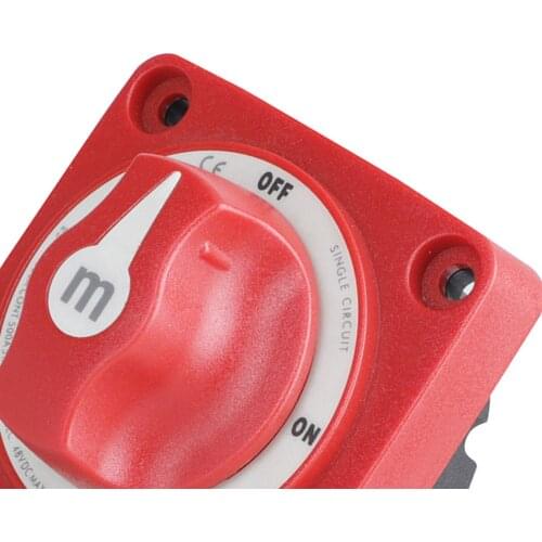 6006 Marine Electric Battery Switch M SERIES on / Off 300A-Red 48V