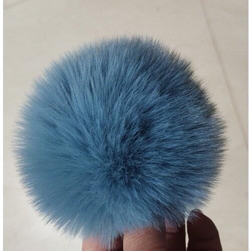 Jewelry Accessories Fake Fox Fur Pompon 9 11 13 cm Pom Ball DIY Parts Fitting Cap shoe Key Chain Pendant Hand-made large wool