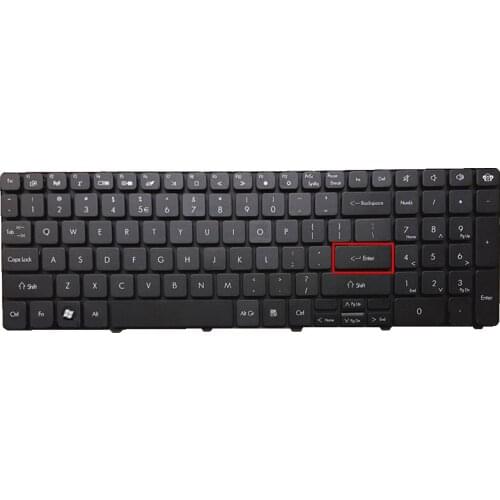 Free Shipping!! 1PC New Laptop Keyboard Replacement For Gateway NV570P11u Q5WTC Z5WTC