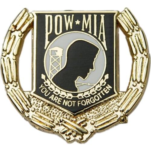 US USA ARMY POW MIA PRISONER OF WAR MILITARY HAT LAPEL PIN BROOCH BADGE