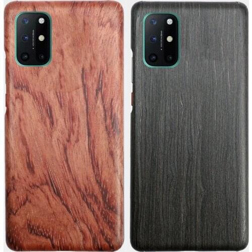 For OnePlus 8T 7T/ 7T Pro 7/8 /8 Pro/9/9 Pro Wooden Rosewood Bamboo Walnut Enony Wood Slim Hard Back Case Cover