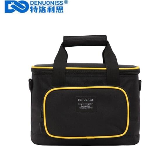 DENUONISS 10L Lunch Box Bag For Men Food Bag 900D Oxford Fresh Slash Thermal Lunch Bag Bolsa Termica