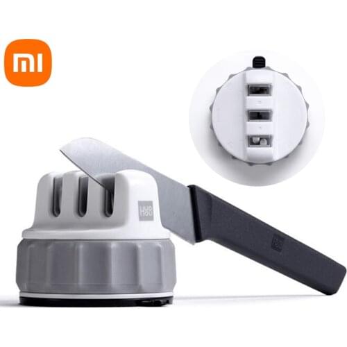 HUOHOU Fixable Sharpen Stone Trible Wheel Whetstone Grindstone Sharpening Tool