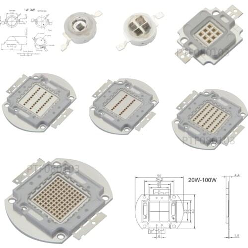 IR High Power LED Chips 730Nm 850Nm 940Nm 3 W 5 W 10 W 20 W 30 W 50 W 100 W Emitter Diode COB integrierte Matrix Licht Perlen