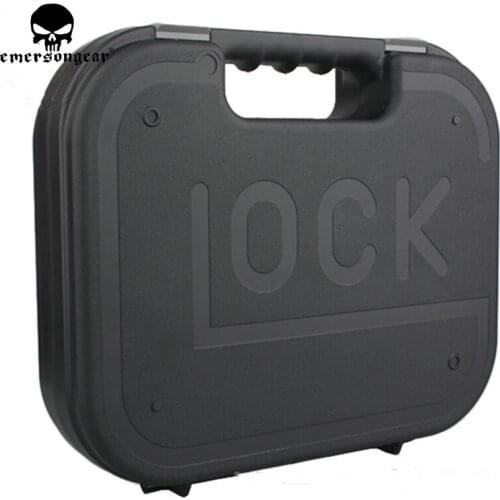 EMERSON GLOCK ABS Pistol Case Tactical Hard Pistol Case Gun Case Padded Foam Lining for hunting airsoft