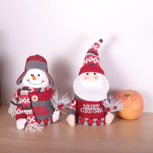 Candy bag Christmas Sweet Storage Basket Decoration Candy Cookies Gift Bags Santa Claus Storage Gift For Christmas Gift Bags