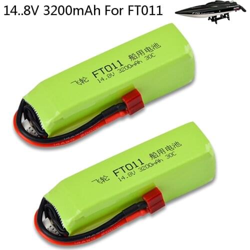 Upgraded 3200MAH 14.8V T Plug Lipo-Battery for FT010 FT011 High Speed Remote Control Boat toys parts 14.8V high capacity battery