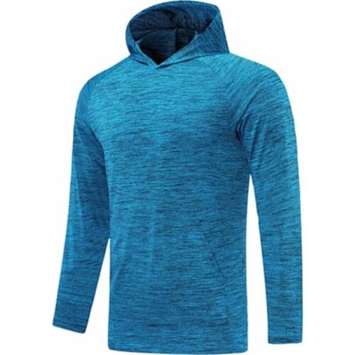 Men Running Jacket Thin Hooded Sports Coat Elastic Fitness Sweater Football Jogging Gym Comprehensive Training Shirt Tracksuits