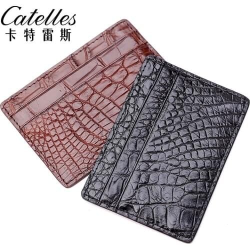 Men credit card holder leather purse for cards case wallet for credit cards leather crocodile card holder women visitekaarthoude