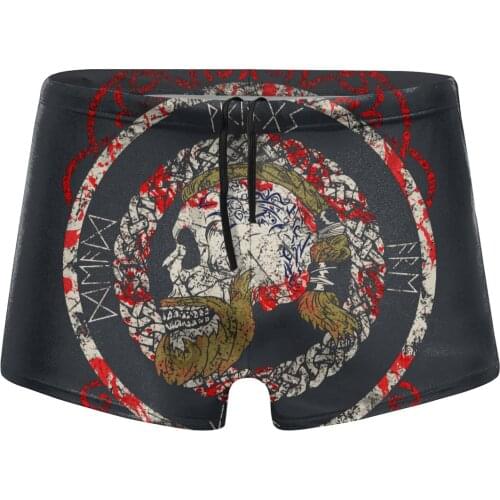 Men Norse swimming trunks Vikings Are Not Dead Vikings Y Swimsuit Boy for the sea Pool