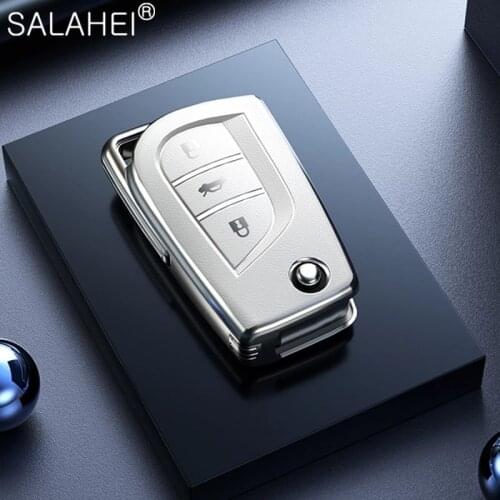 Soft TPU Car Key Cases Cover Fob Shell Holder For Toyota Auris Corolla Avensis Verso Yaris Aygo Scion TC IM Camry RAV4 2015 2016